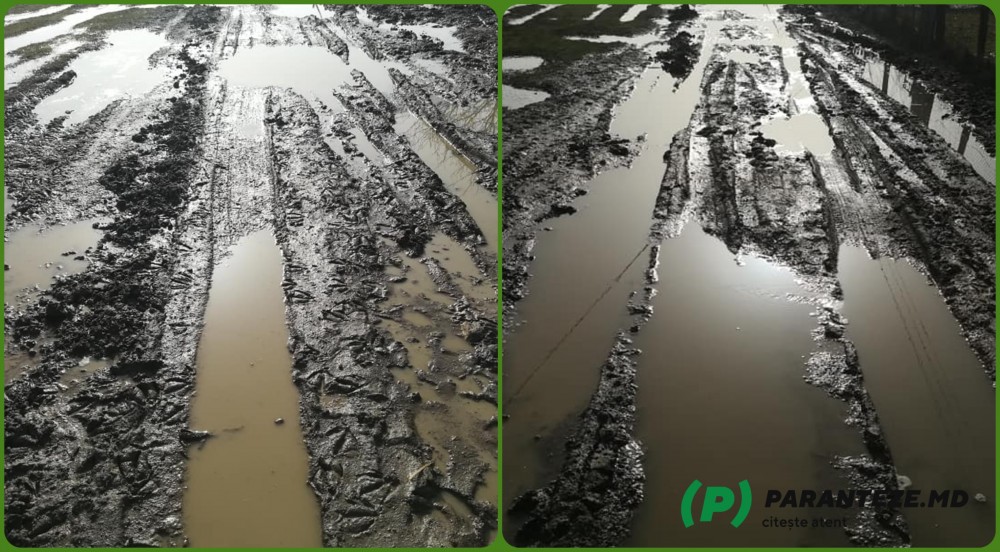 FOTO // REVOLTĂTOR! Cum arată în secolul XXI strada principală dintr-un sat din Raionul Glodeni